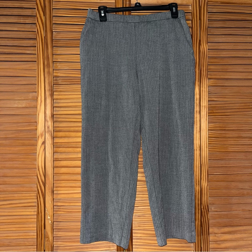 Croft & Barrow Gray Pull‎ On Elastic Waist 12 Petite Pants